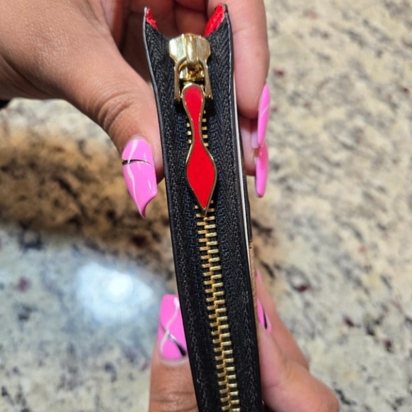 NEW Christian Louboutin Loubi54 Leopard Print Leather Card Holder - Picture 4 of 5